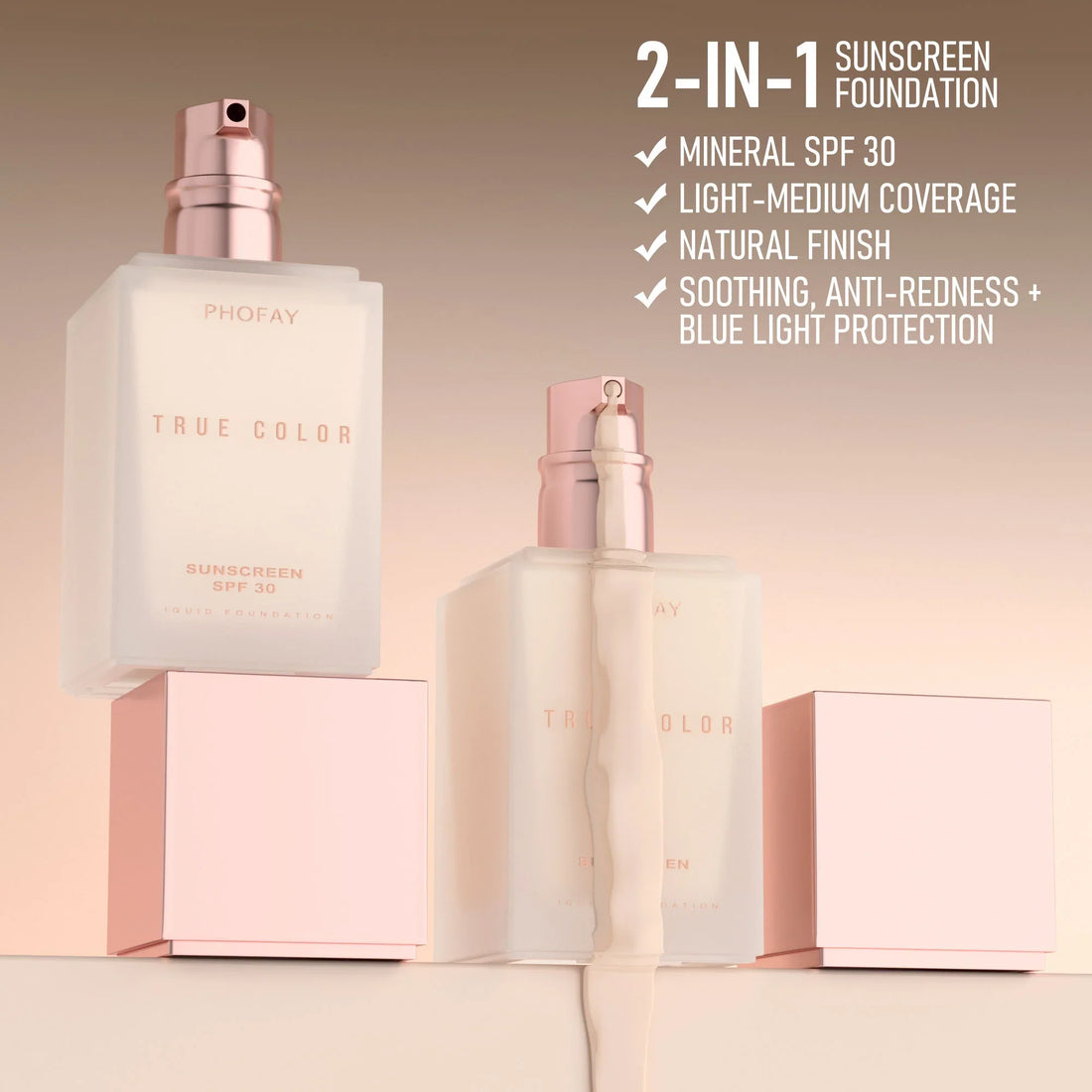 PHOFAY Matte Sunscreen Liquid Foundation SPF 30 — Complete Gids