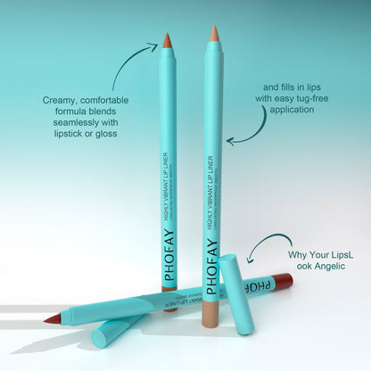 PHOFAY Natural Lip Liner Set – productafbeelding 4